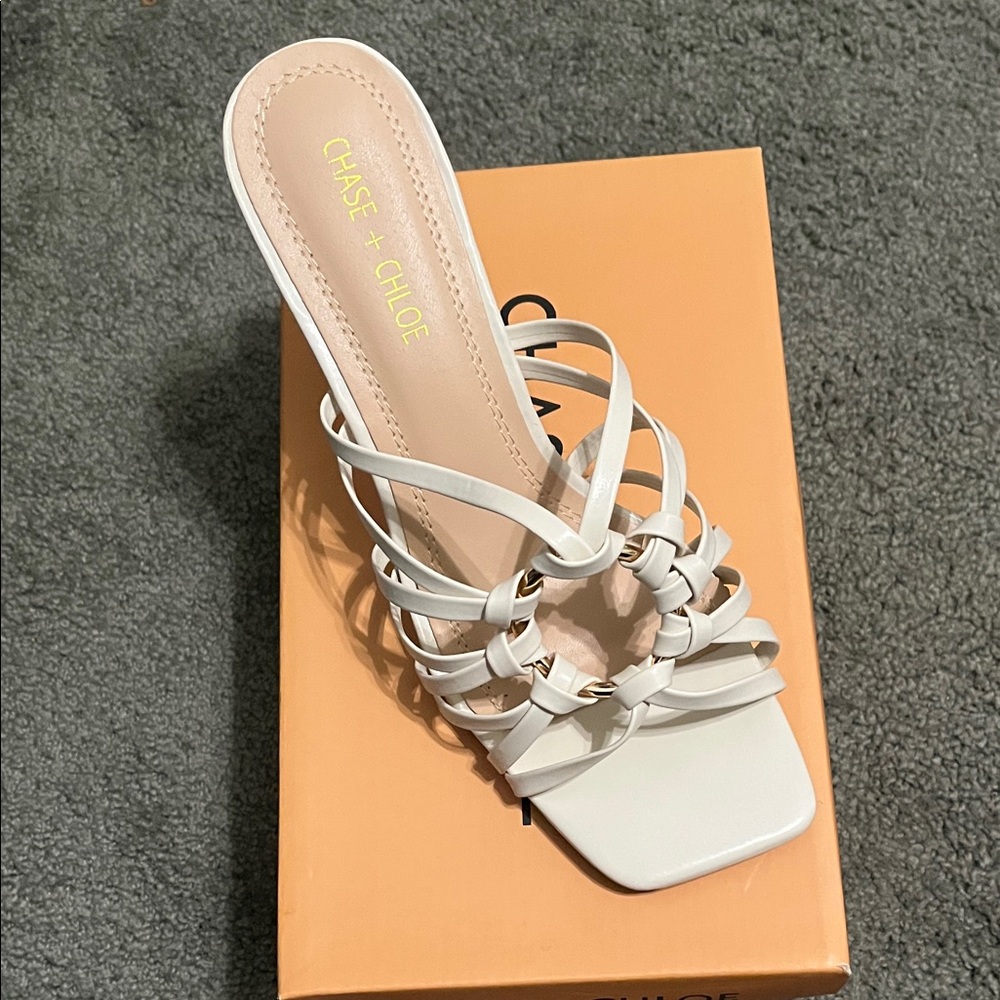 Chase + Chloe Nude Heels